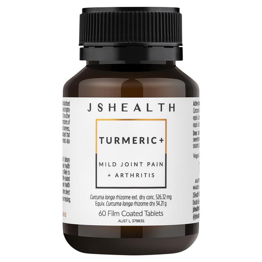 JSHEALTH Turmeric + 60 Tablets - Natural Anti-Inflammatory Support – view 2 - Auzzistore