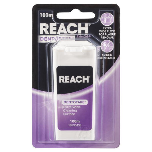 Reach Dentotape Waxed Dental Floss - 100m - Auzzi Store