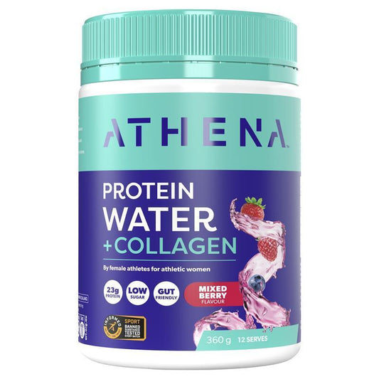 Athena Protein Water + Collagen Berry 360g - Natural Recovery Drink