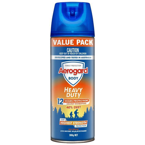 Aerogard Heavy Duty 40% DEET Insect Repellent 300g Aerosol-Auzzi Store
