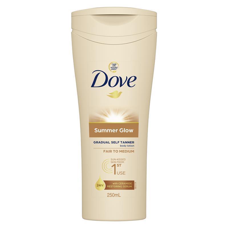 Dove Summerglow Body Lotion Fair to Medium Skin 250ml - Radiant Hydration-Auzzi Store