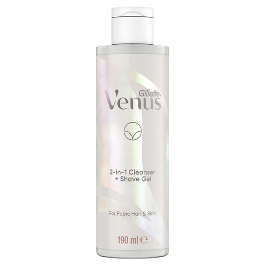 Gillette Venus 2-in-1 Cleanser & Shave Gel for Pubic Hair & Skin 190ml