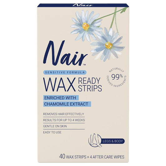 Nair Soft Natural Wax Large Strips 40 Pack