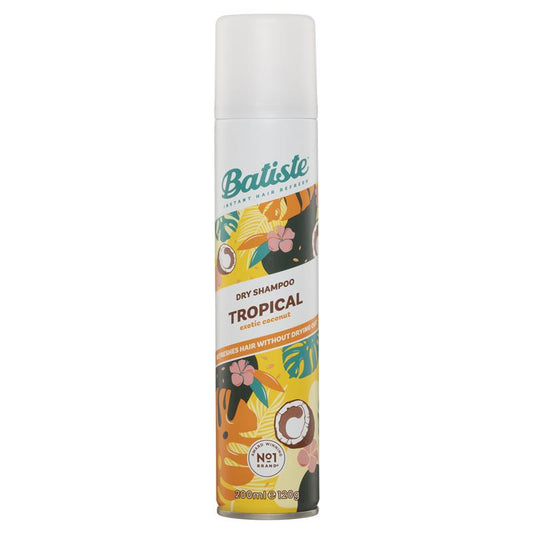 Batiste Tropical Dry Shampoo 200ml - Coconutty & Exotic Fragrance-Auzzi Store