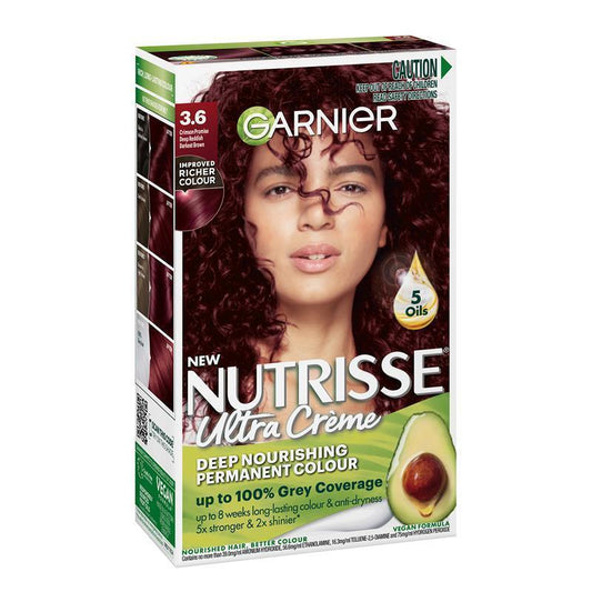 Garnier Nutrisse 3.6 Crimson Promise - Permanent Hair Colour-Auzzi Store