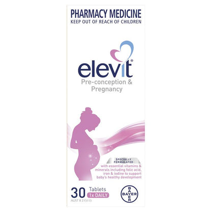 Elevit Pregnancy Multivitamin with Folic Acid & Iron, 30 Tablets