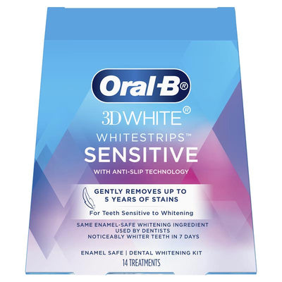 Oral-B 3D White Whitening Strips Sensitive - 14 Pack