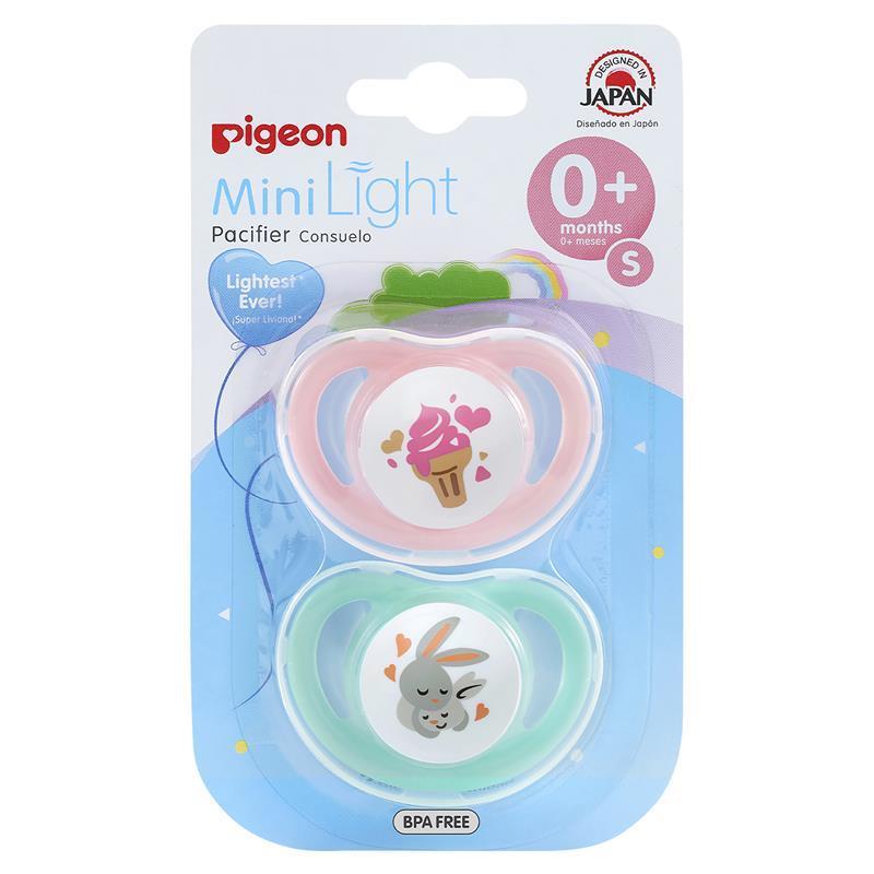 Pigeon MiniLight Pacifier Twin Pack - Size S (0+ Months)