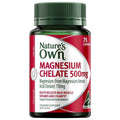 Nature's Own Magnesium Chelate 500mg Dietary Supplement – 75 Capsules