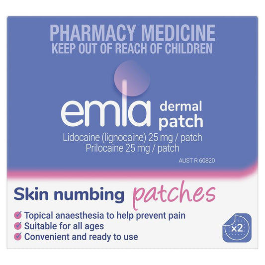 Emla Numbing Patch - 2 Pack for Pain Relief-Auzzi Store