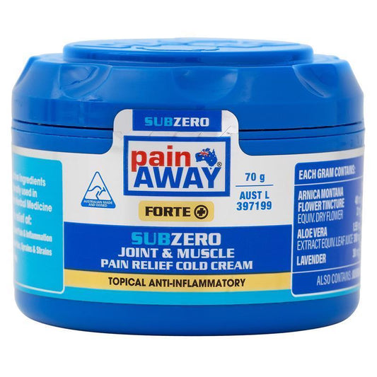 Pain Away Forte+ Sub Zero Joint & Muscle Pain Relief Cold Cream 70g - Auzzi Store