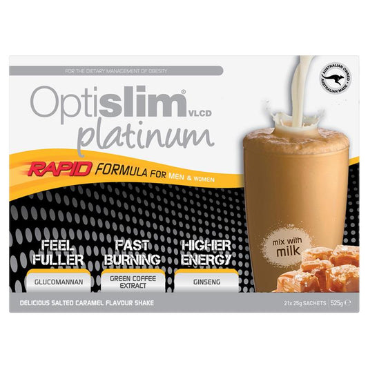 Optislim VLCD Platinum Salted Caramel - 21x25g - Auzzi Store