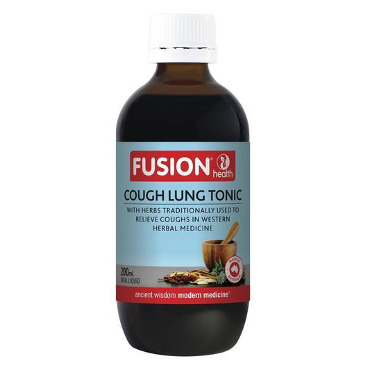 Fusion Cough Lung Tonic 200ml – Herbal Expectorant with Horehound & Thyme