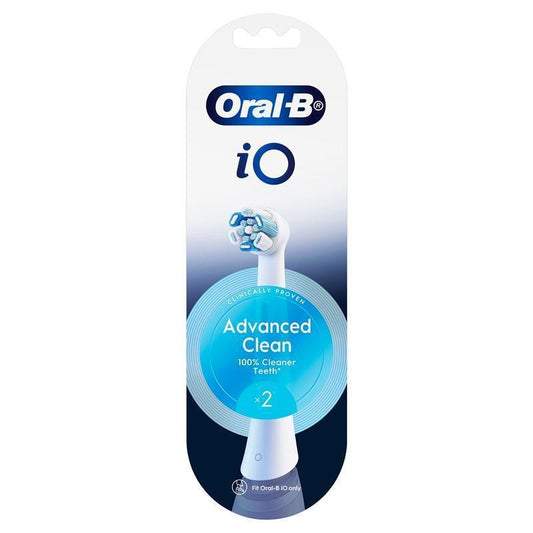 Oral-B Power Toothbrush iO Advanced Clean Refills - White (2 Pack)