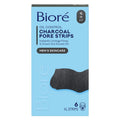 Bioré Men's Charcoal Deep Cleansing Pore Strips 6 Pack - Deep Clean for Oily Skin