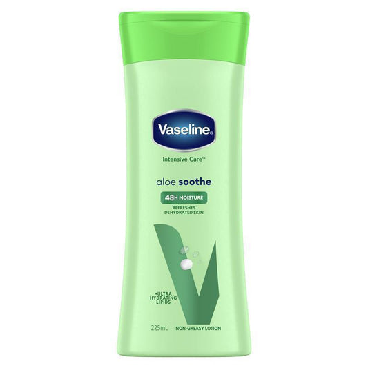 Vaseline Intensive Care Body Lotion Aloe Soothe 225ml - Nourishing Hydration-Auzzi Store