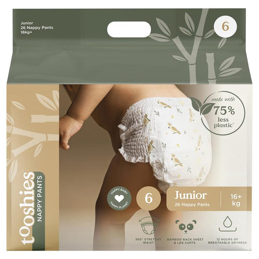 Tooshies Eco Nappy Pants Size 6 Junior 16kg+ 26 Pack – view 2 - Auzzistore
