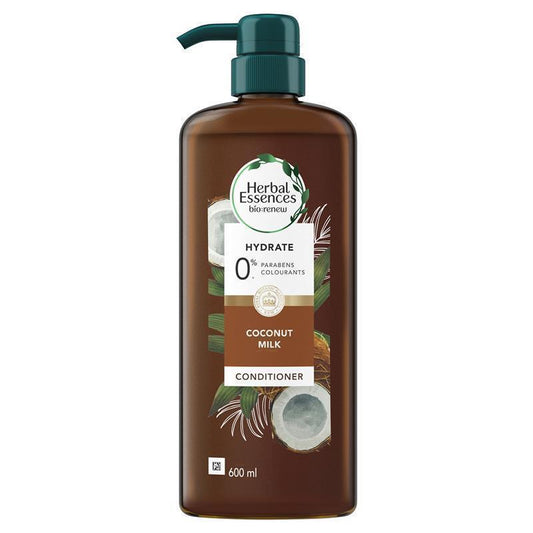 Herbal Essences Bio Renew Hydrate Coconut Milk Conditioner 600ml - Nourishing Hydration - Auzzi Store
