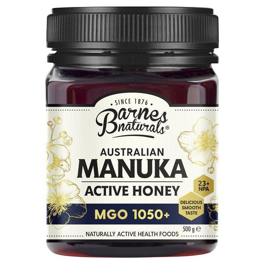 Barnes Naturals Pure Australian Manuka Honey MGO 1050+ 500g