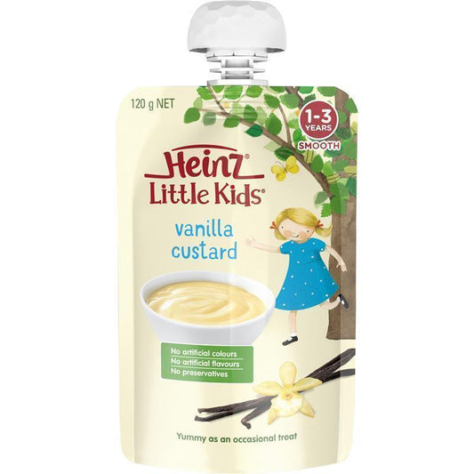 Heinz Little Kids Vanilla Custard - 120g Pouch
