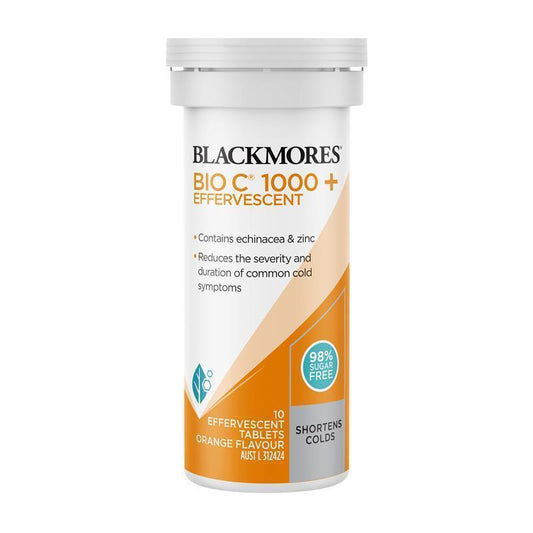 Blackmores Bio C 1000 with Echinacea & Zinc - 10 Effervescent Tablets