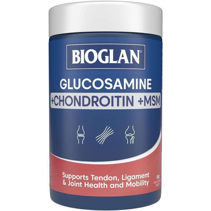 Bioglan Glucosamine Chondroitin + MSM - 180 Tablets for Joint Health