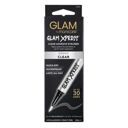 Glam By Manicare Glam Xpress Clear Adhesive Eyeliner 0.8mL - Effortless Lash Application