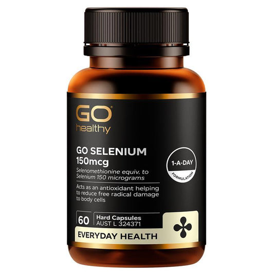 GO Healthy Selenium 150mcg Antioxidant Capsules - 60 Vegetarian