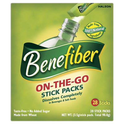 Benefiber Natural Fibre Supplement On-the-Go Stick - 28 Pack
