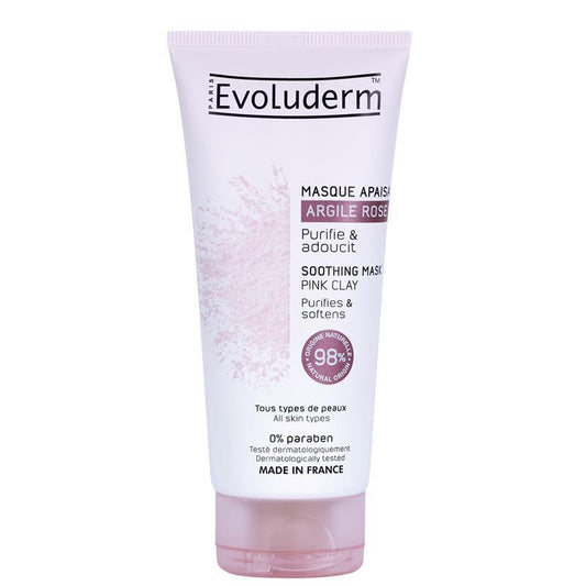 Evoluderm Soothing Mask with Pink Clay 100ml - Purify & Soothe