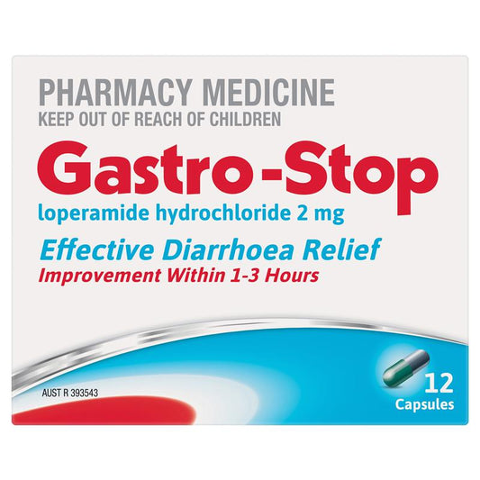 GastroStop 2mg 12 Capsules - Fast Relief for Diarrhoea-Auzzi Store