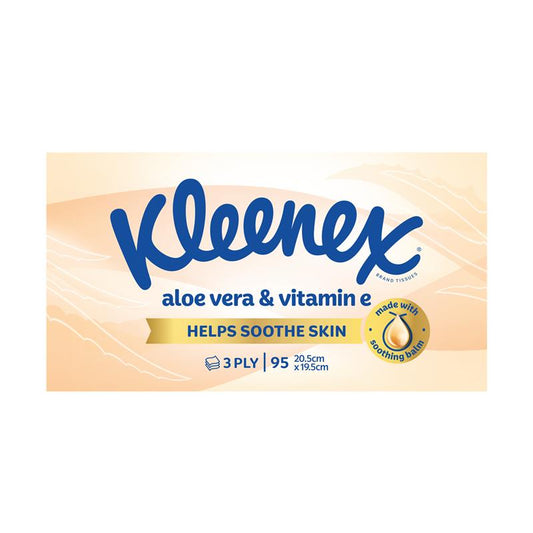 Kleenex Facial Tissues with Aloe Vera 95 Pack-Auzzi Store