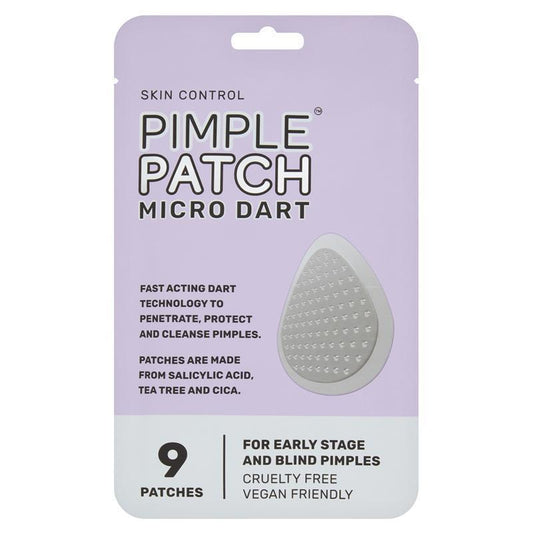 Skin Control Micro Dart Pimple Patches - 9 Pack for Breakout Defense