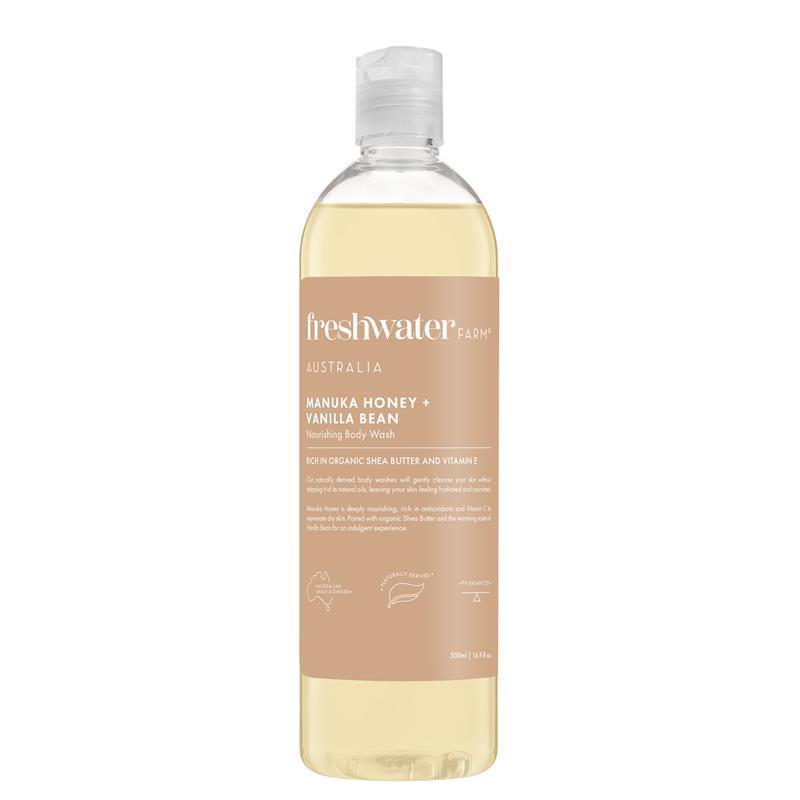 Freshwater Farm Natural Manuka Honey & Vanilla Body Wash 500ml