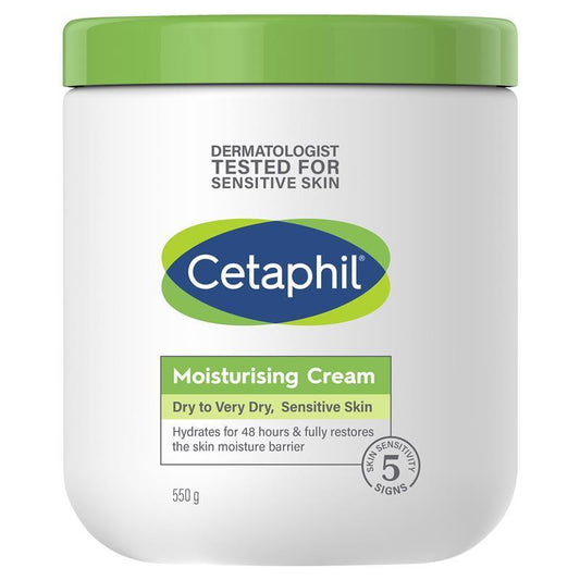 Cetaphil Moisturising Cream 550g - Intense Hydration for Sensitive Skin-Auzzi Store