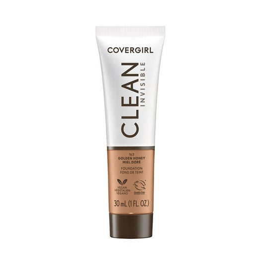 Covergirl Clean Invisible Foundation #163 Golden Honey - Auzzistore
