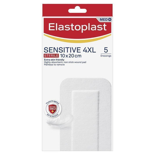 Elastoplast Sensitive Dressing 4XL 10x20cm - 5 Sterile Dressings