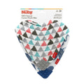 Nuby Muslin Bandana Bib with Teething Corner - Girl 2 Pack