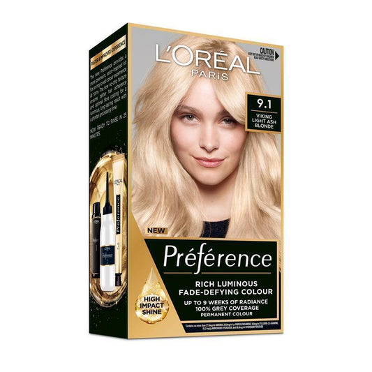 L'Oreal Paris Preference Oslo 9.1 Viking Light Ash Blonde - Permanent Hair Color-Auzzi Store
