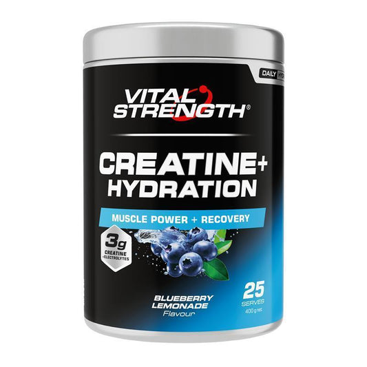 VitalStrength Creatine + Hydration - Blueberry Lemonade 400g | Muscle Power & Hydration