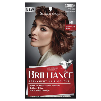 Schwarzkopf Brilliance 68 Chocolate Rush - Permanent Hair Color 60ml