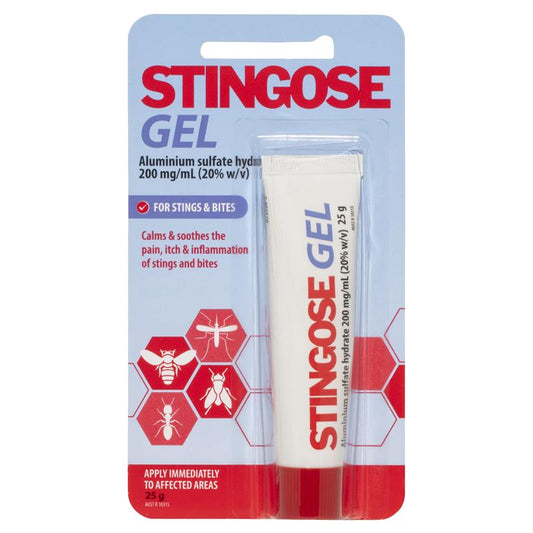 Stingose Gel for Insect Bites & Stings - 25g First Aid Relief