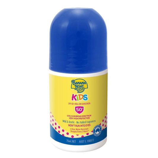 Banana Boat SPF 50+ Kids Sunscreen Roll-On 75ml-Auzzi Store
