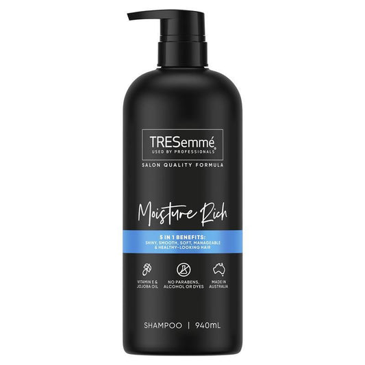 Tresemme Moisture Rich Shampoo 940ml - Deep Hydration for Dry Hair - Auzzistore