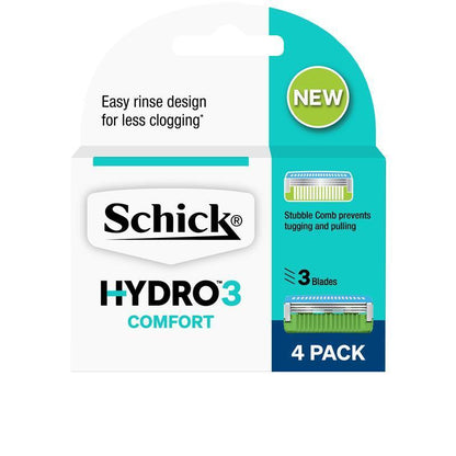 Schick Hydro 3 Men's Razor Refills, 4-Pack, 3 Ultra Glide Blades