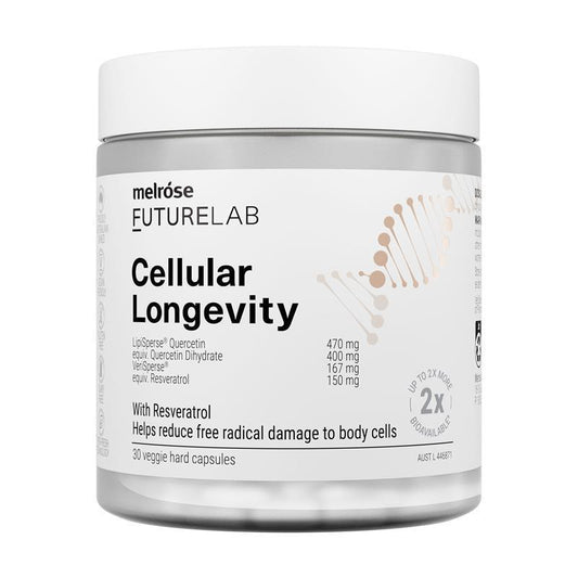 Melrose FutureLab Cellular Longevity Resveratrol Quercetin 30 Capsules