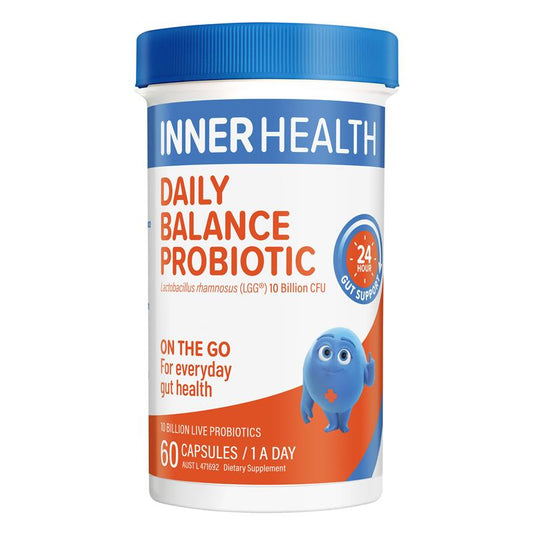 Inner Health Daily Balance Probiotic - 60 Capsules for Comprehensive Gut Support