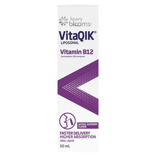 Henry Blooms VitaQIK Vitamin B12 Oral Spray - 50mL - Auzzi Store