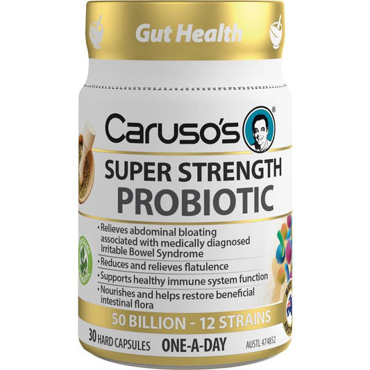 Caruso's Super Strength Probiotic 30 Capsules - Gut Health Support-Auzzi Store