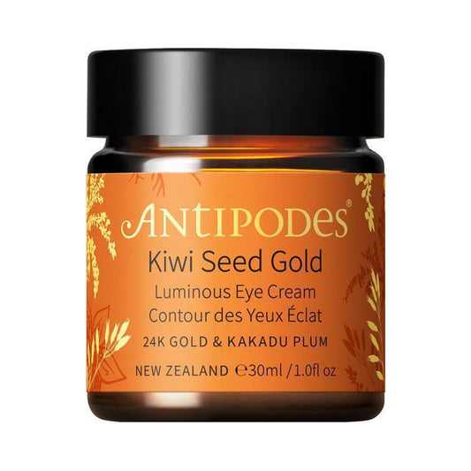 Antipodes Kiwi Seed 23k Gold Eye Cream 30ml - Anti-Aging Luxury - Auzzi Store